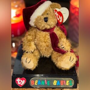🎄 TY Beanie Baby Jangle Christmas Bear Holiday Plush Attic treasures collection
